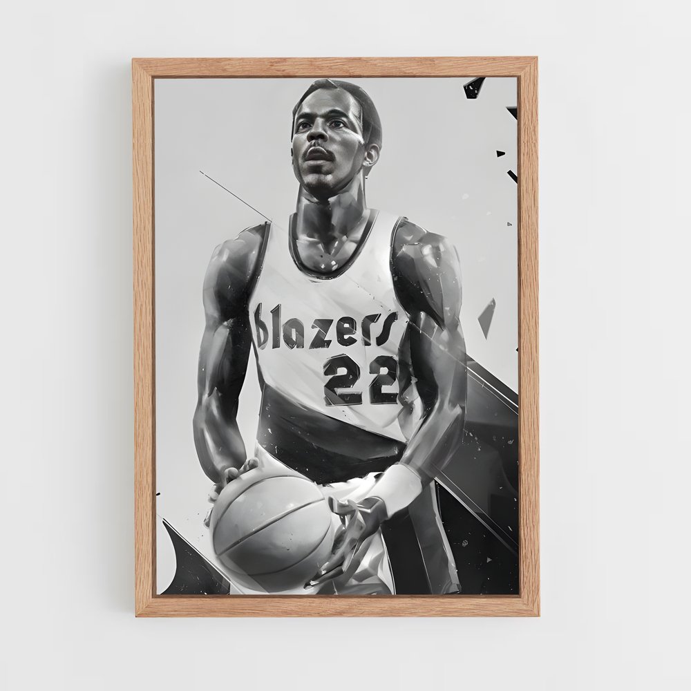 Poster Clyde de drexler – affiche Basketball (vue 4)